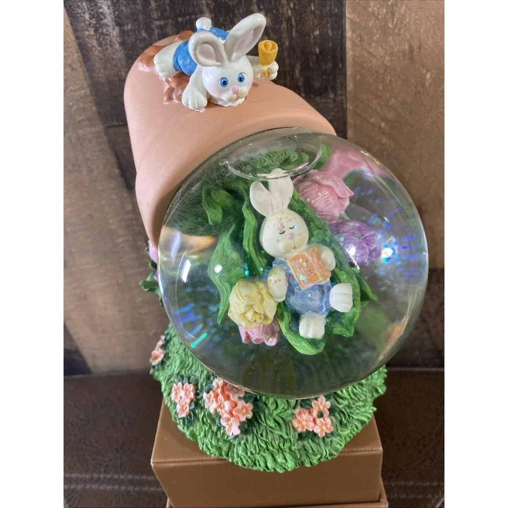 Easter Basket Eggs Chick Snow Globe 6